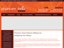 Tablet Screenshot of indian-catering.com.au